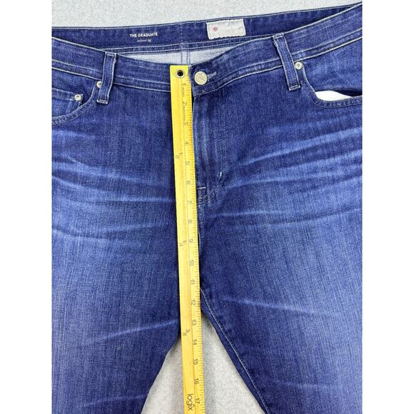 Adriano Goldschmeid The Graduate Straight Jeans Men's‎ 40R Blue Dark Wash - Picture 3 of 12